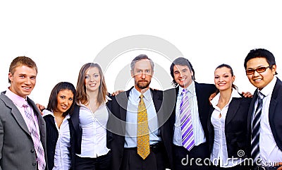 Young smiling business people Stock Photo