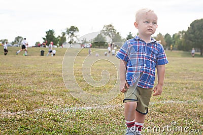 Young Soccer Fan Stock Photo