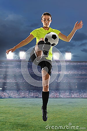 Young Soccer Player Stock Photo