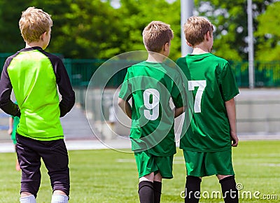 Young Soccer Players. Youth Football Club Editorial Stock Photo