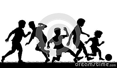 Young soccer talent Vector Illustration