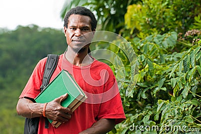 Young south east asian male student Stock Photo