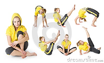Young sporty girl Stock Photo