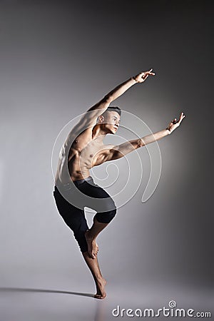 Young and stylish modern ballet dancer Stock Photo