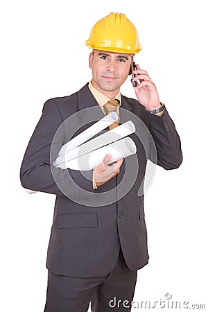 Young successful engineer Stock Photo