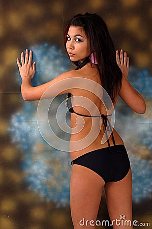 Young swimsuit model Stock Photo