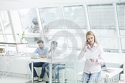 Young team of creatives at work Stock Photo