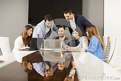 Young teamwork in the office Stock Photo