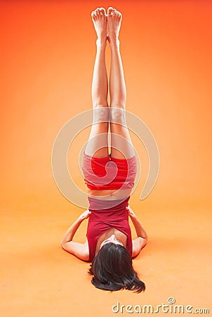 Young Teen Stretching Stock Photo