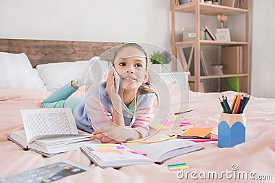 Young teenager girl alone at home childhood Stock Photo