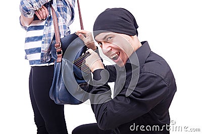 Young thief Stock Photo