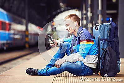 Young traveler Stock Photo