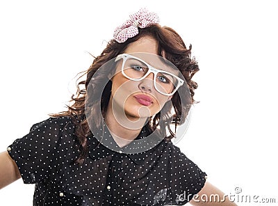 Young trendy woman Stock Photo