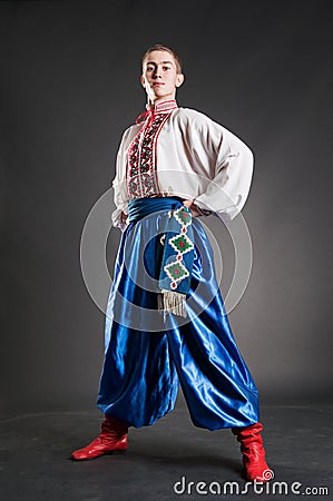 Young ukrainian cossack Stock Photo