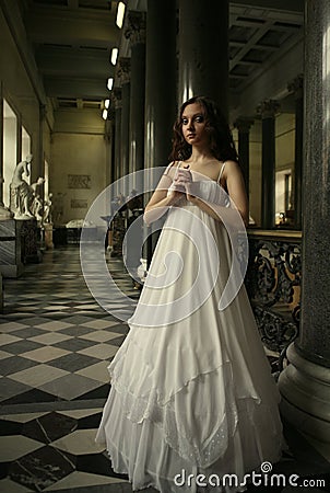 Young victorian lady Stock Photo