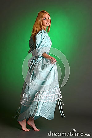 Young Victorian Lady Stock Photo