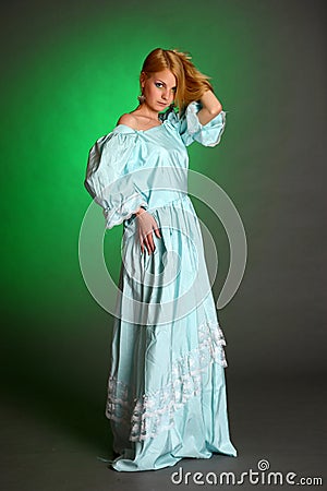 Young Victorian Lady Stock Photo