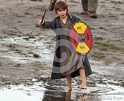 Young viking Editorial Stock Photo