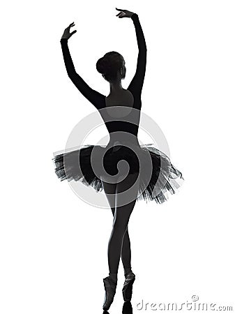 Young woman ballerina ballet dancer dancing Stock Photo