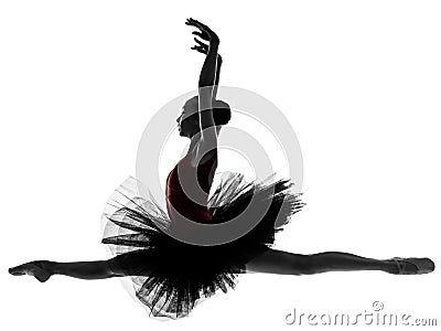 Young woman ballerina ballet dancer dancing Stock Photo