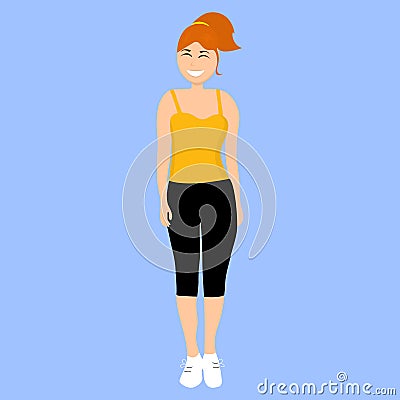 Young woman cartoon Vector Illustration