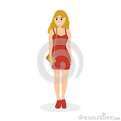 Young woman cartoon Vector Illustration