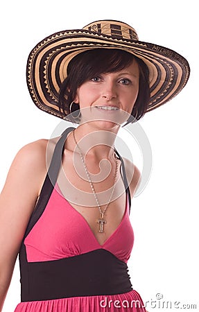 Young woman isolated on a white background Stock Photo