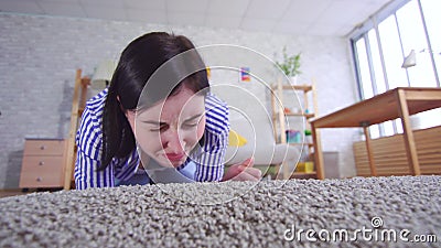 Carpet That Smells Bad Stock Footage 