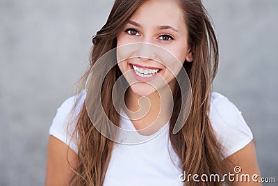 Young woman smiling Stock Photo