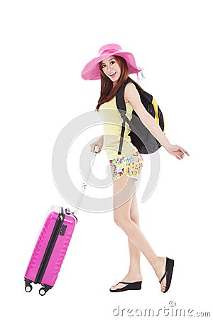 Young woman in summer outfit Stock Photo