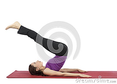 Young woman working out Stock Photo