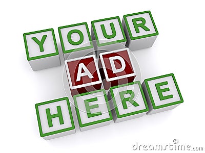 Your ad here Stock Photo