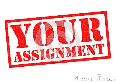 YOUR ASSIGNMENT Stock Photo