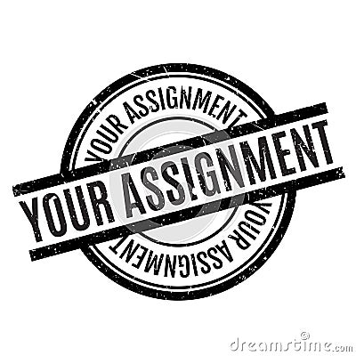 Your Assignment rubber stamp Stock Photo