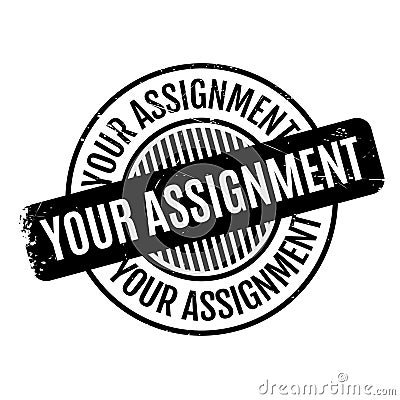 Your Assignment rubber stamp Stock Photo
