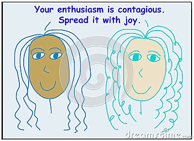 Your enthusiasm contagious spread joy Stock Photo