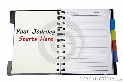 Your journey starts here Stock Photo