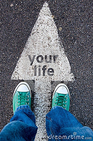 Your life sign Stock Photo