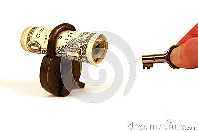 Is your money locked? - serie Stock Photo