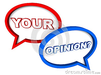 Your opinion Stock Photo