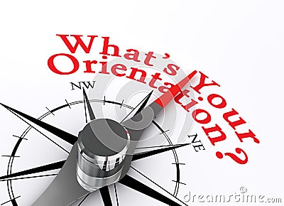 Your orientation conceptual compass Stock Photo