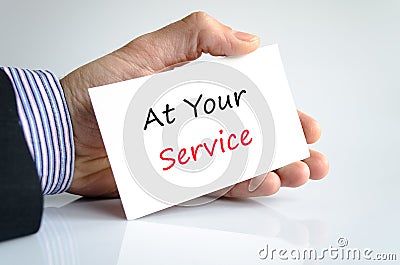 At Your Service Stock Photo