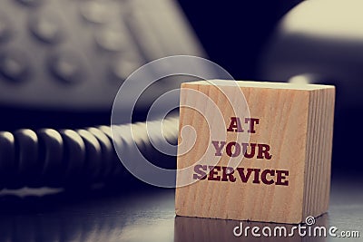 At Your Service Stock Photo