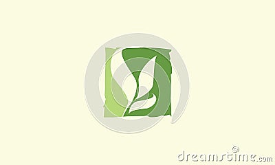 Leaf plant logo vector icon Vector Illustration