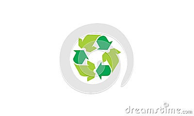 Clothing recycle logo vector icon Vector Illustration