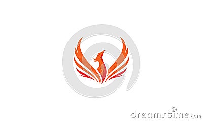 Phoenix logo vector icon Vector Illustration