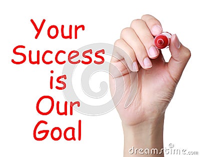 Your success is our goal Stock Photo