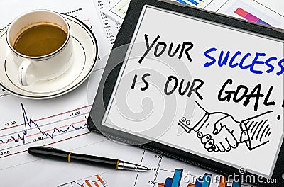 Your success is our goal Stock Photo