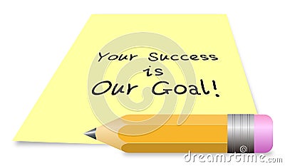 Your success is our goal Vector Illustration