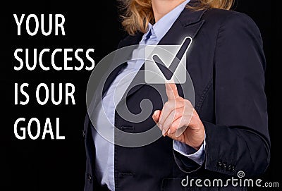 Your Success is our Goal Stock Photo